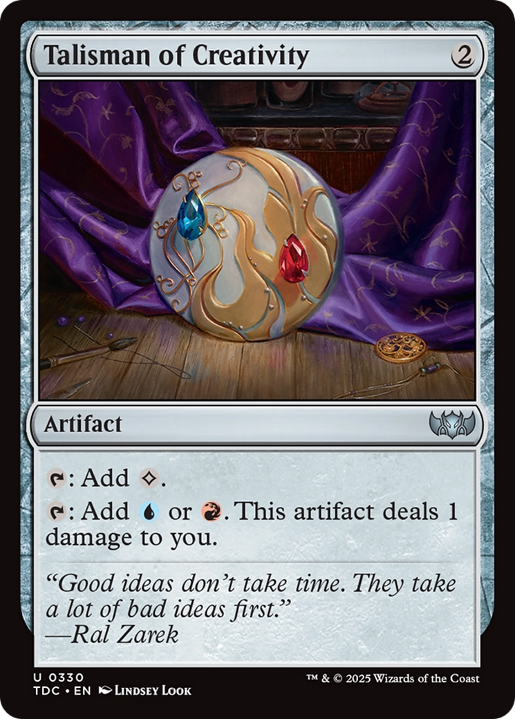 Talisman of Creativity [Tarkir: Dragonstorm Commander]