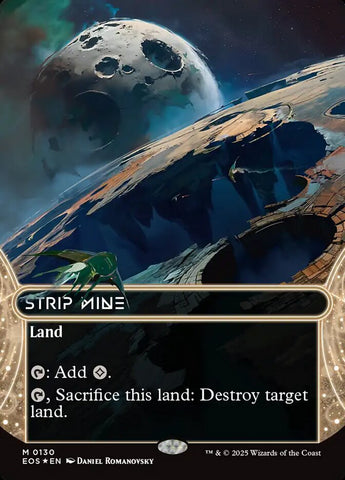 Strip Mine (0130) (Borderless) (Galaxy Foil) [Edge of Eternities: Stellar Sights]