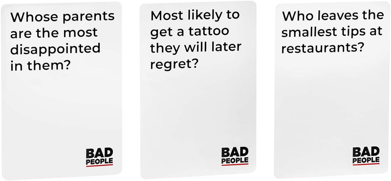 Bad People: Find Out What Your Friends REALLY Think of You [Party Game]