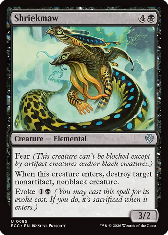 Shriekmaw [Lorwyn Eclipsed Commander]