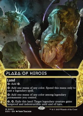Plaza of Heroes (0033) (Borderless) [Edge of Eternities: Stellar Sights]