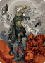 Tamiyo, Compleated Sage Art Card [Kamigawa: Neon Dynasty Art Series]