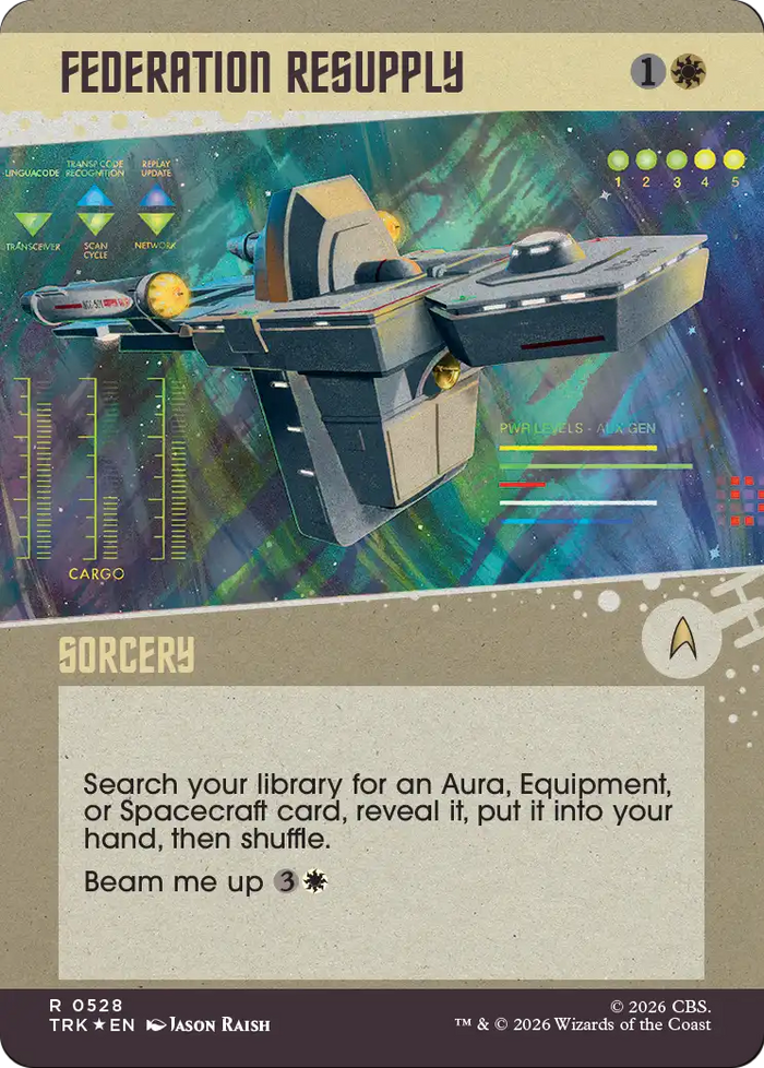 Federation Resupply (Showcase) (Surge Foil) [Star Trek]