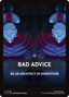 Bad Advice Theme Card [Avatar: The Last Airbender Tokens]