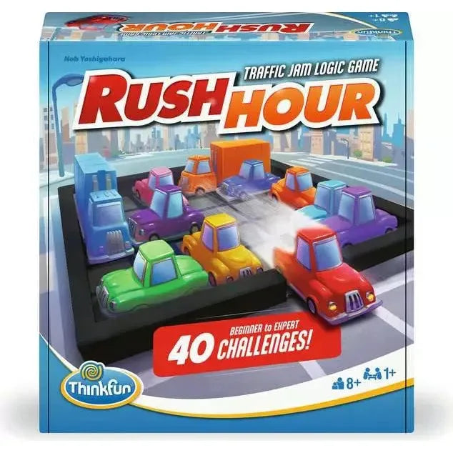 Rush Hour Sliding Block Puzzle Board Game | ThinkFun