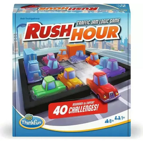 Rush Hour Sliding Block Puzzle Board Game | ThinkFun