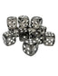 Chessex Translucent Smoke/White 16mm D6 Dice Block™ (12 dice)