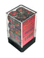 Chessex Translucent Smoke/Red 16mm D6 Dice Block™ (12 dice)