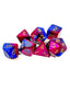 Chessex Gemini Blue-Purple/Gold Polyhedral 7-Dice Set