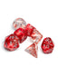 Chessex Nebula Red/Silver Luminary Polyhedral 7-Dice Set