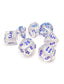 Chessex Borealis Icicle/Light Blue Luminary Polyhedral 7-Dice Set