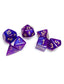 Chessex Borealis Royal Purple/Gold Luminary Polyhedral 7-Dice Set