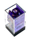Chessex Borealis Royal Purple/Gold Luminary Polyhedral 7-Dice Set