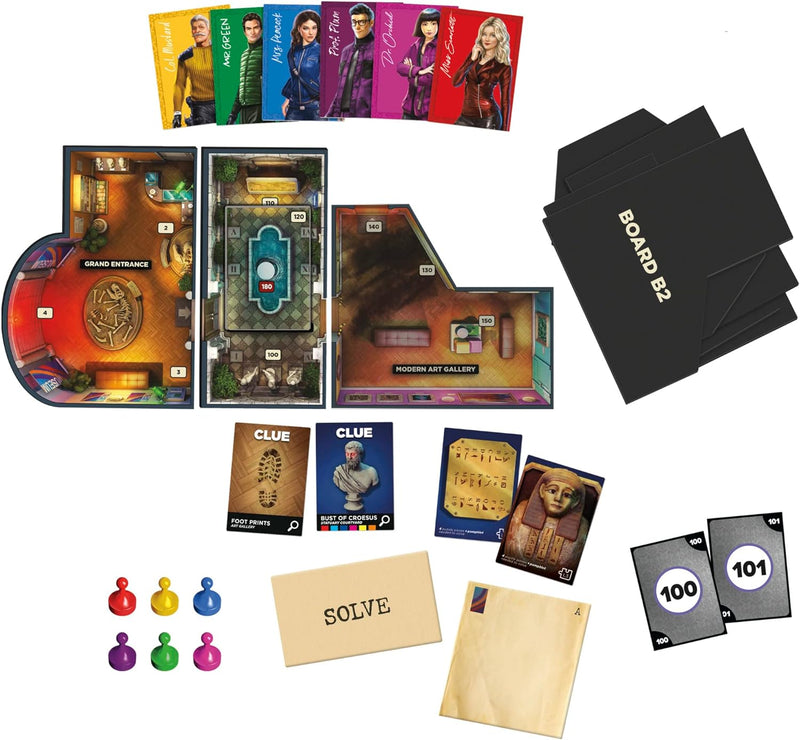 Clue Robbery At The Museum, An Escape & Solve Mystery Game [Board Game]