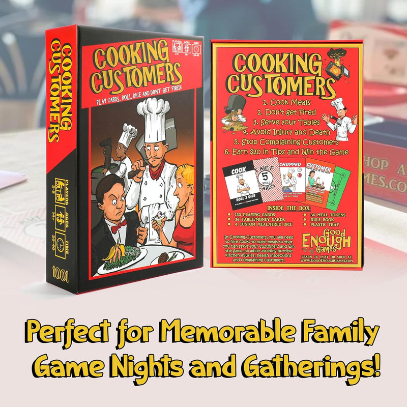 Cooking Customers - Play Cards, Roll Dice And Don't Get Fired [Board Game]