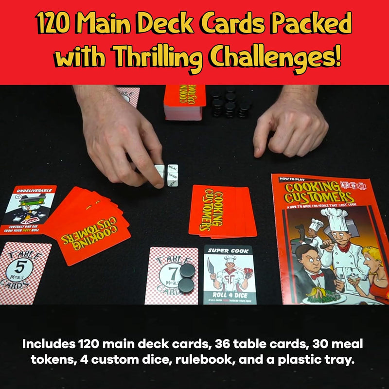 Cooking Customers - Play Cards, Roll Dice And Don't Get Fired [Board Game]