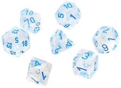 Chessex Borealis Polyhedral Dice Set: Icicle 10mm