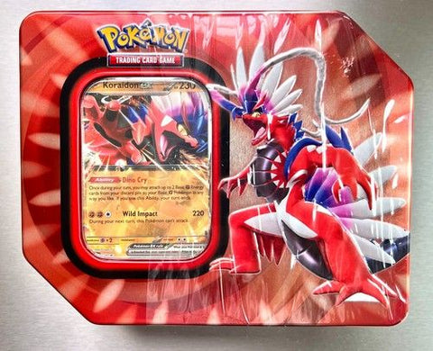 Pokemon Paldea Legends: Miraidon and Koraidon Tin Bundle