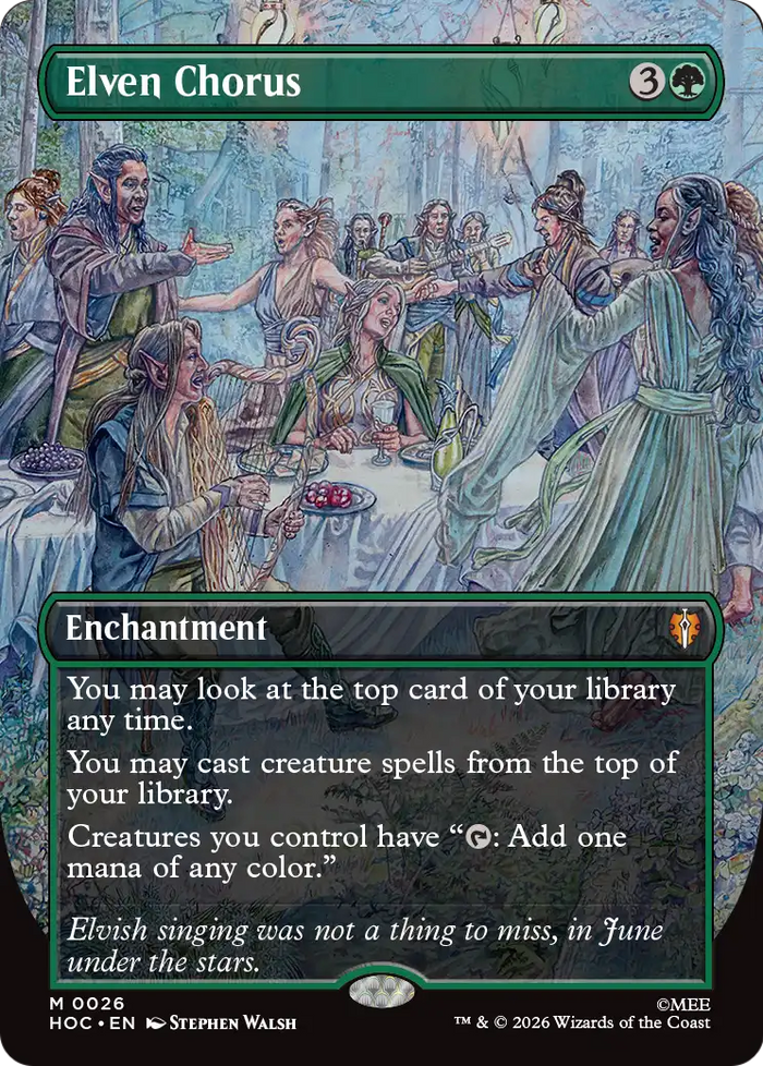 Elven Chorus (Borderless) [The Hobbit: Eternal-Legal]