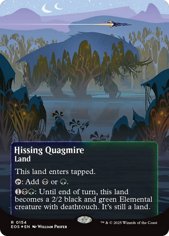 Hissing Quagmire (0154) (Borderless) (Galaxy Foil) [Edge of Eternities: Stellar Sights]