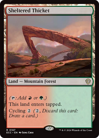Sheltered Thicket [Lorwyn Eclipsed Commander]