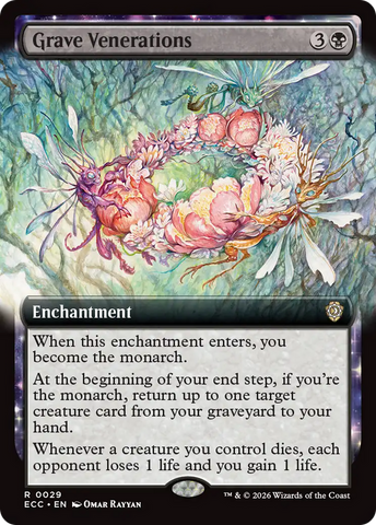 Grave Venerations (Extended Art) [Lorwyn Eclipsed Commander]