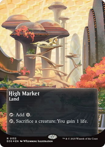 High Market (0153) (Borderless) (Galaxy Foil) [Edge of Eternities: Stellar Sights]