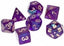 Chessex Borealis 10mm Polyhedral Dice Set — Royal Purple & Gold