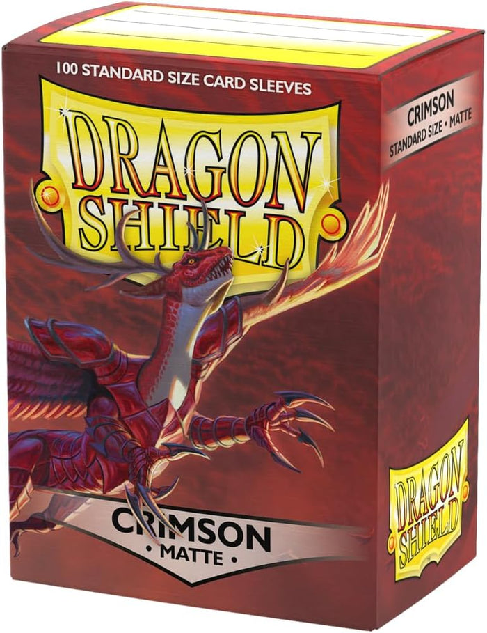 Dragon Shield: Standard 100ct Sleeves - Crimson (Matte)