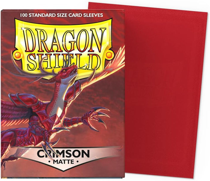 Dragon Shield: Standard 100ct Sleeves - Crimson (Matte)