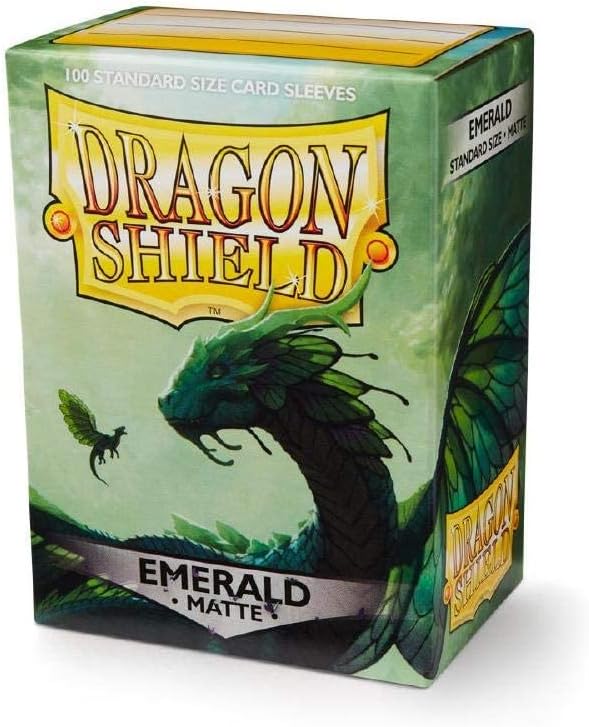 Dragon Shield: Standard 100ct Sleeves - Emerald (Matte)
