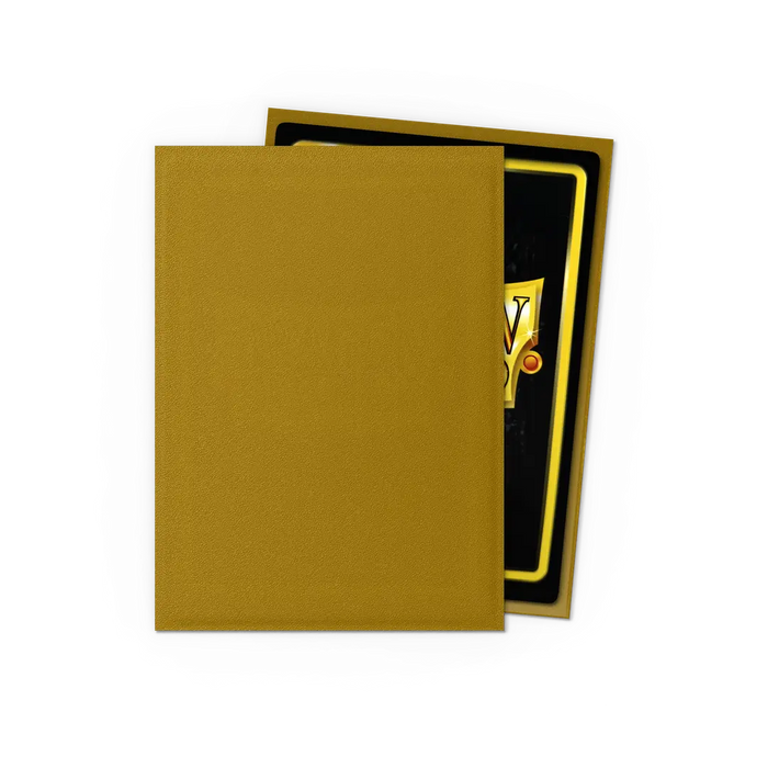 Dragon Shield: Standard 100ct Sleeves - Gold (Matte)