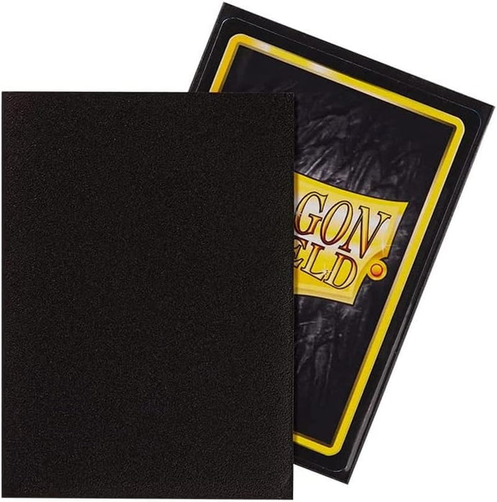Dragon Shield: 100ct Outer Sleeves - Black Matte (Standard)