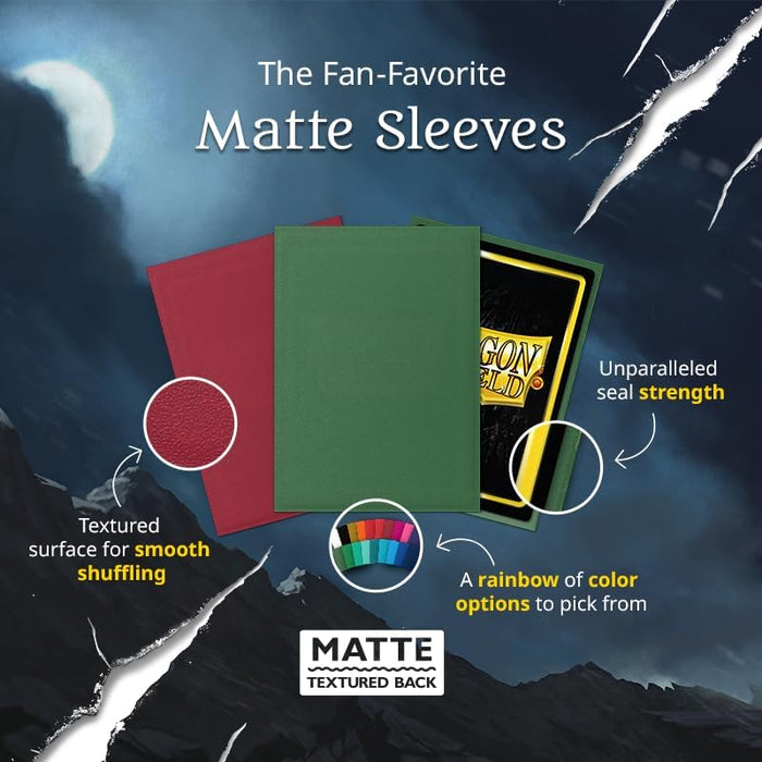 Dragon Shield: Standard 100ct Sleeves - Crimson (Matte)
