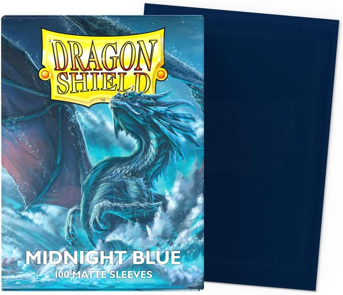 Dragon Shield: Standard 100ct Sleeves - Midnight Blue (Matte)