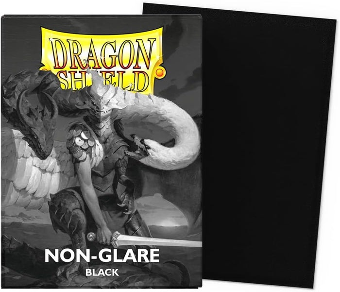 Dragon Shield: Standard 100ct Sleeves - Non-Glare Black (Matte)