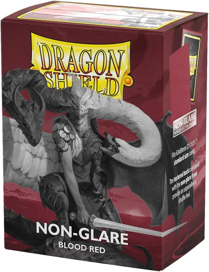 Dragon Shield: Standard 100ct Sleeves - Non-Glare Blood Red (Matte)