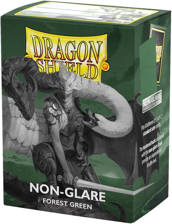 Dragon Shield: Standard 100ct Sleeves - Non-Glare Forest Green (Matte)