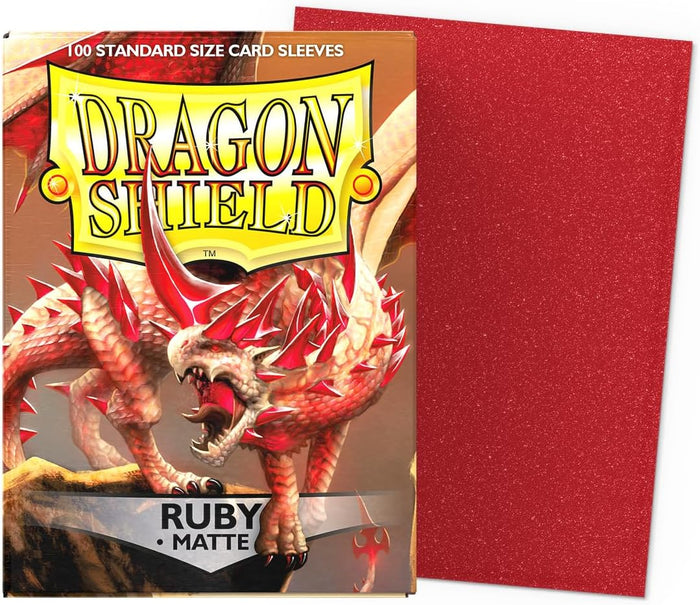Dragon Shield: Standard 100ct Sleeves - Ruby (Matte)