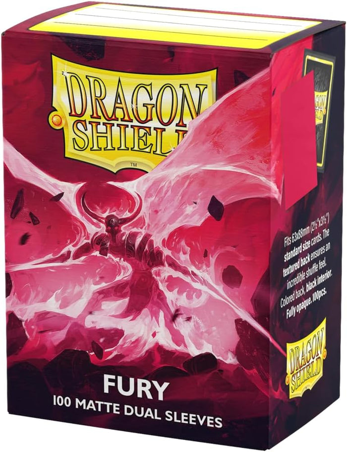 Dragon Shield: Standard 100ct Sleeves - Fury (Matte Dual)
