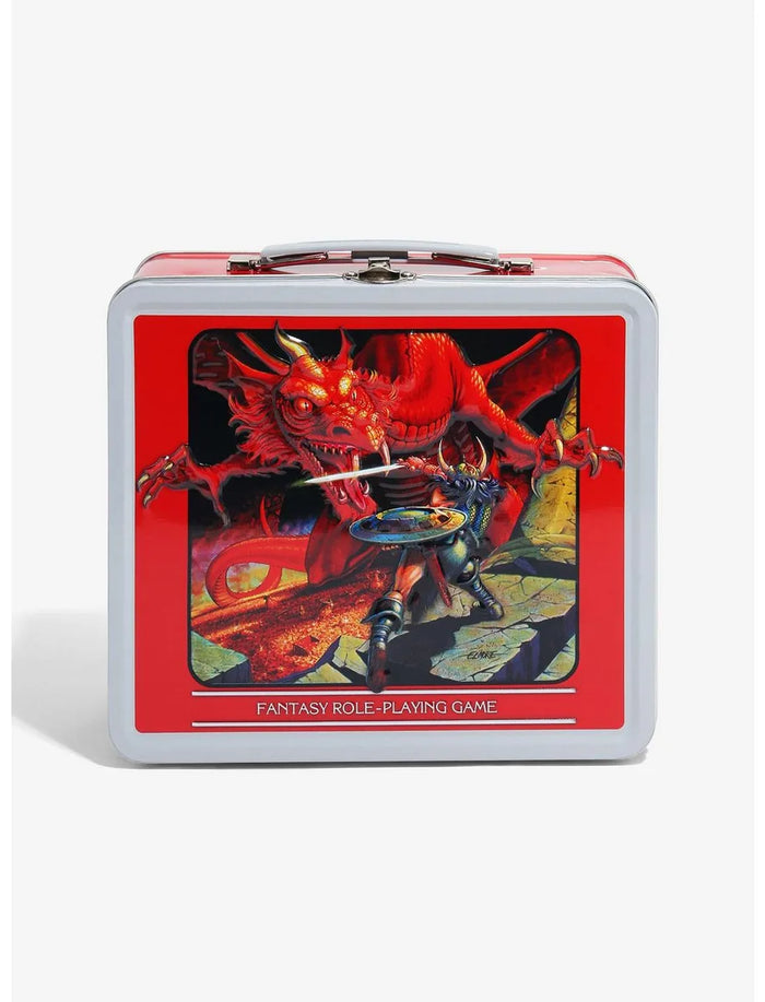 Surreal Entertainment Dungeons & Dragons Players Manual Tin Lunch Box with Thermos