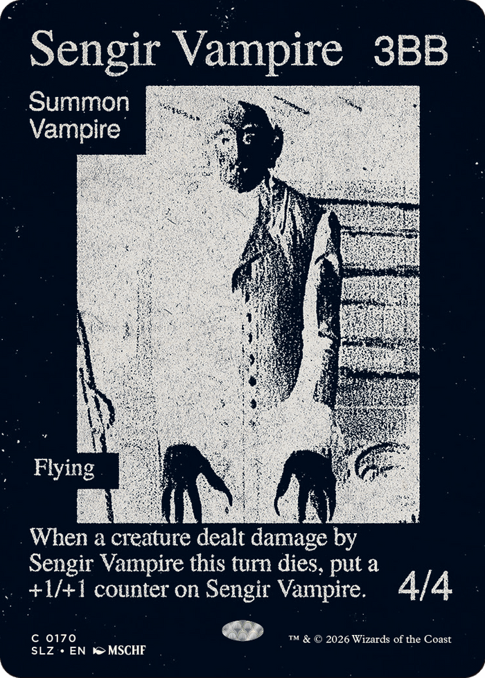 Sengir Vampire (0170) [Secret Lair x MSCHF: The Zeta Set]
