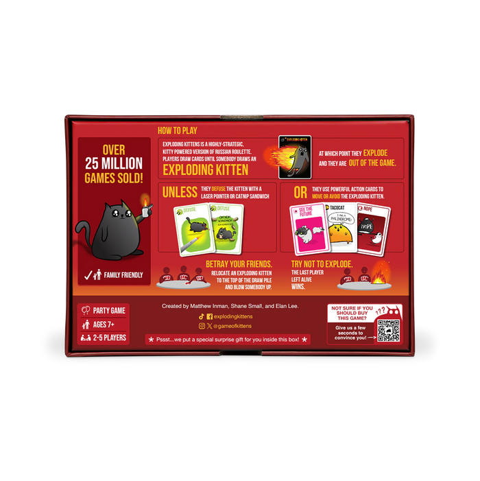 Exploding Kittens: Original Edition Card Game [Party Game]