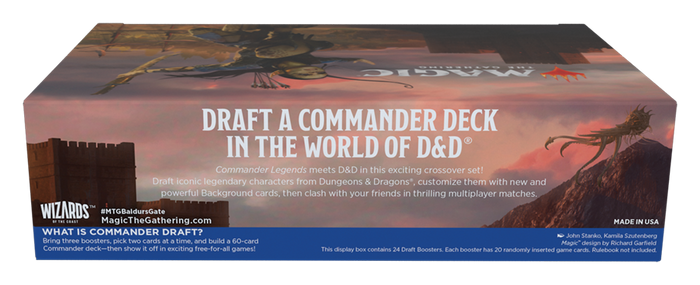 Commander Legends: Battle for Baldur's Gate - Draft Booster Display