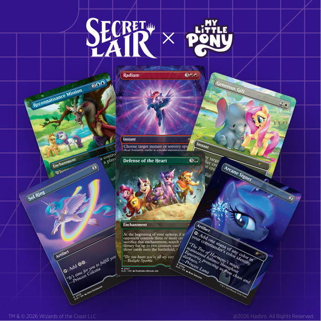Magic: The Gathering - Secret Lair x My Little Pony Friendship is Magic Booster Box (Non Foil)