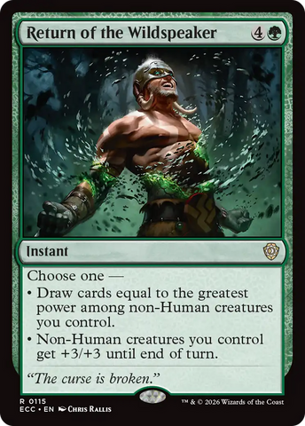 Return of the Wildspeaker [Lorwyn Eclipsed Commander]