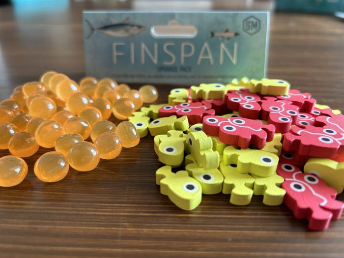 Finspan Upgrade Pack: Wooden Tokens & Squishy Eggs [Board Game]