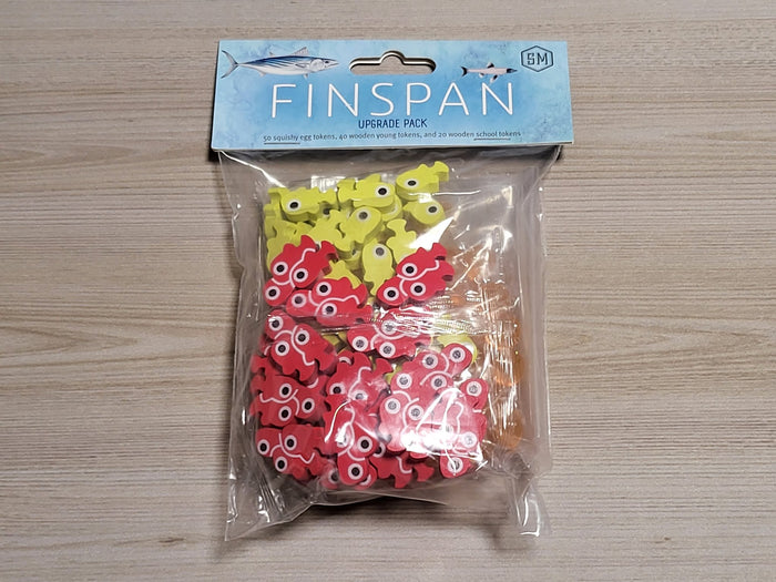 Finspan Upgrade Pack: Wooden Tokens & Squishy Eggs [Board Game]