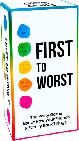 First to Worst: The Party Game About How Your Friends & Family Rank Things! [Party Game]