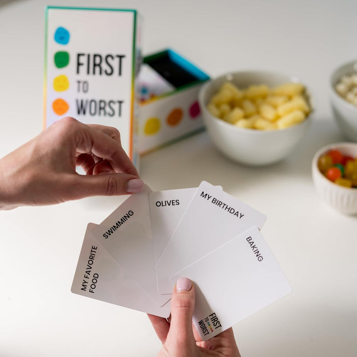 First to Worst: The Party Game About How Your Friends & Family Rank Things! [Party Game]